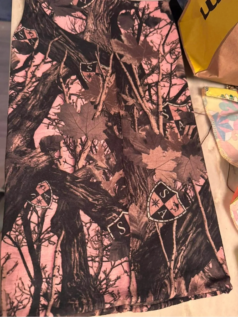 Ladies Pink Tree Camo Neck Gaiter